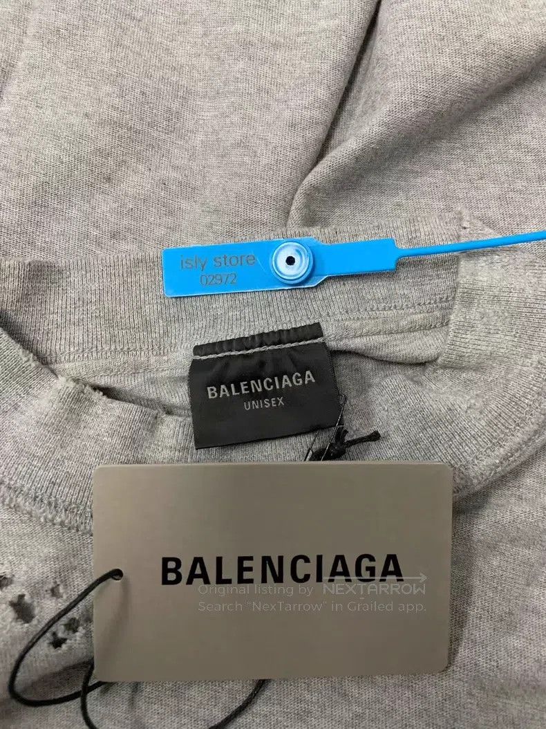 Balenciaga Balenciaga Letter Printed Round Neck Loose Short Sleeve T- Size US S / EU 44-46 / 1 - 4 Thumbnail
