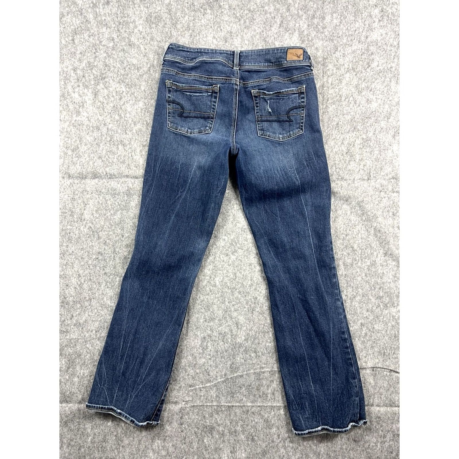American Eagle Outfitters VINTAGE? American Eagle Women’s Kick Boot Jeans Medium Wash Distressed Size 10 Regular Size 32" / US 10 / IT 46 - 2 Thumbnail