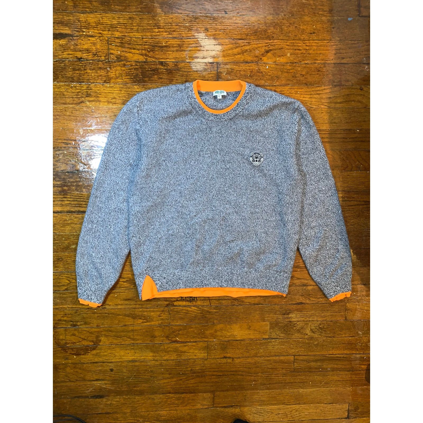 Kenzo Kenzo Tiger Sweatshirt Grey Orange Women XL Size XL / US 12-14 / IT 48-50 - 1 Thumbnail