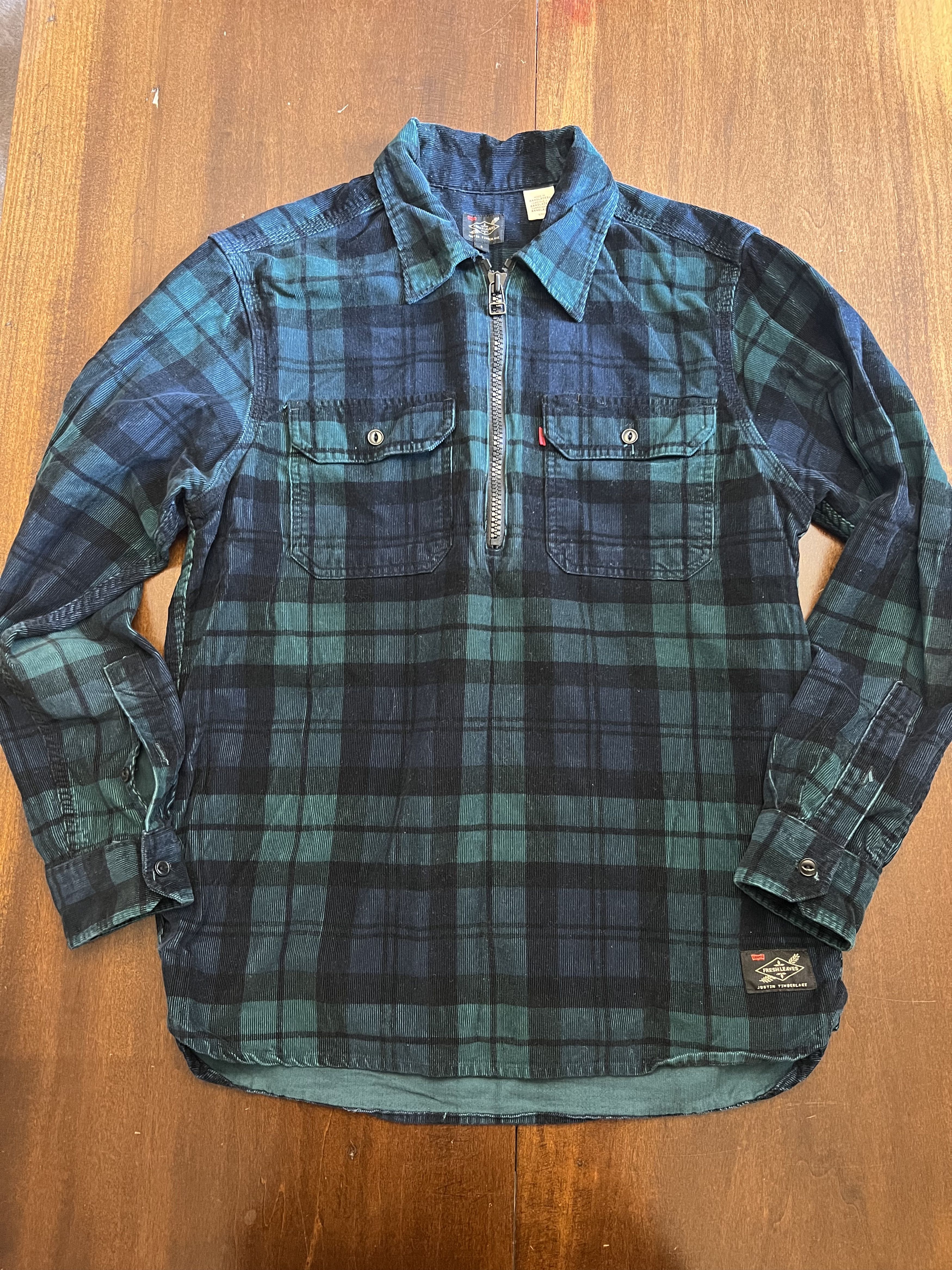 Levi's Levi's men's 1/4 zip corduroy shirt, small Size US S / EU 44-46 / 1 - 1 Thumbnail
