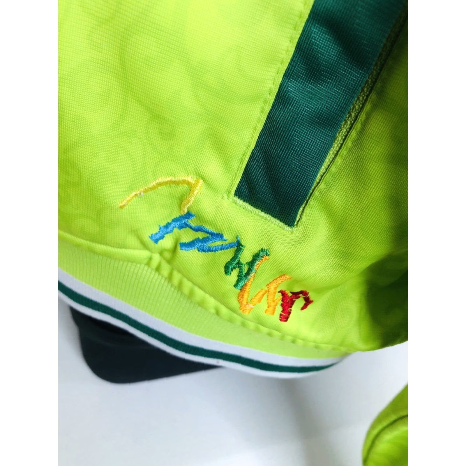 Coogi COOGI Embroidered Flag Mens 3XL Floral Paisley Jacket Green Jacket Mens 3XL Embroidered Flag COOGI Size US XXL / EU 58 / 5 - 6 Thumbnail
