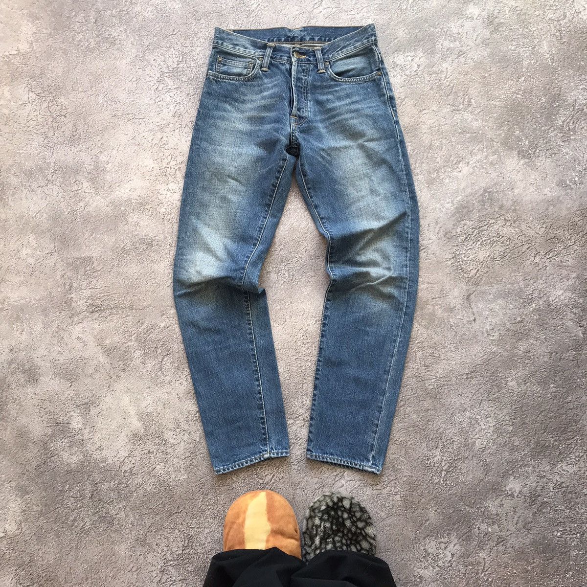 Vintage Vintage Y2K Distressed Baggy Jeans Workwear Streetwear W27 Size US 27 - 3 Thumbnail