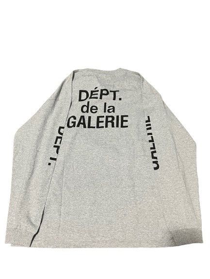 image of Gallery Dept French Collector Long sleeve Tee in Grey, Men's (Size Medium)
