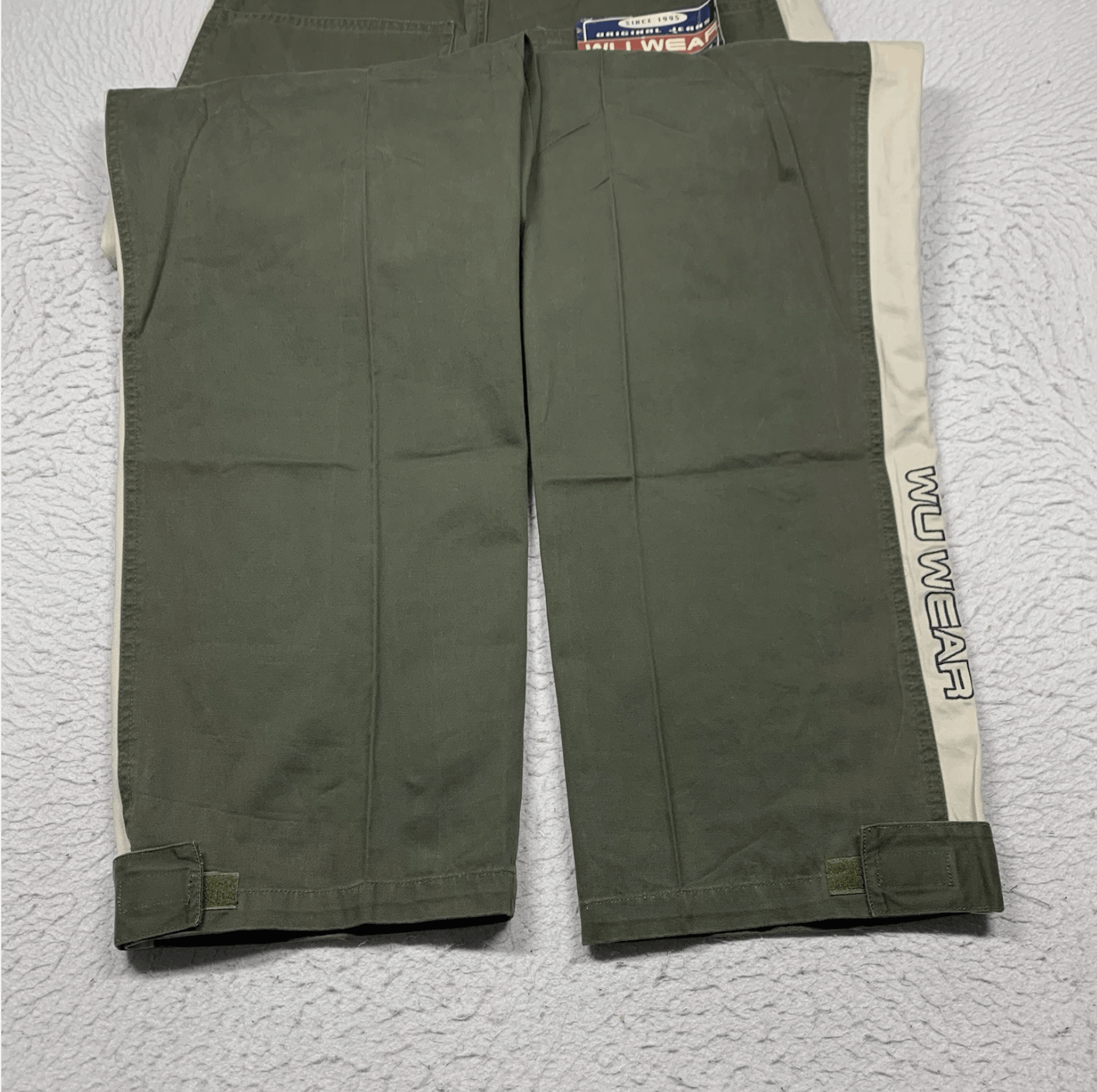 Wu-Tang Clan VINTAGE Wu Wear Pants 34x32 Green Twill Casual 90s Mens Size US 34 / EU 50 - 5 Thumbnail