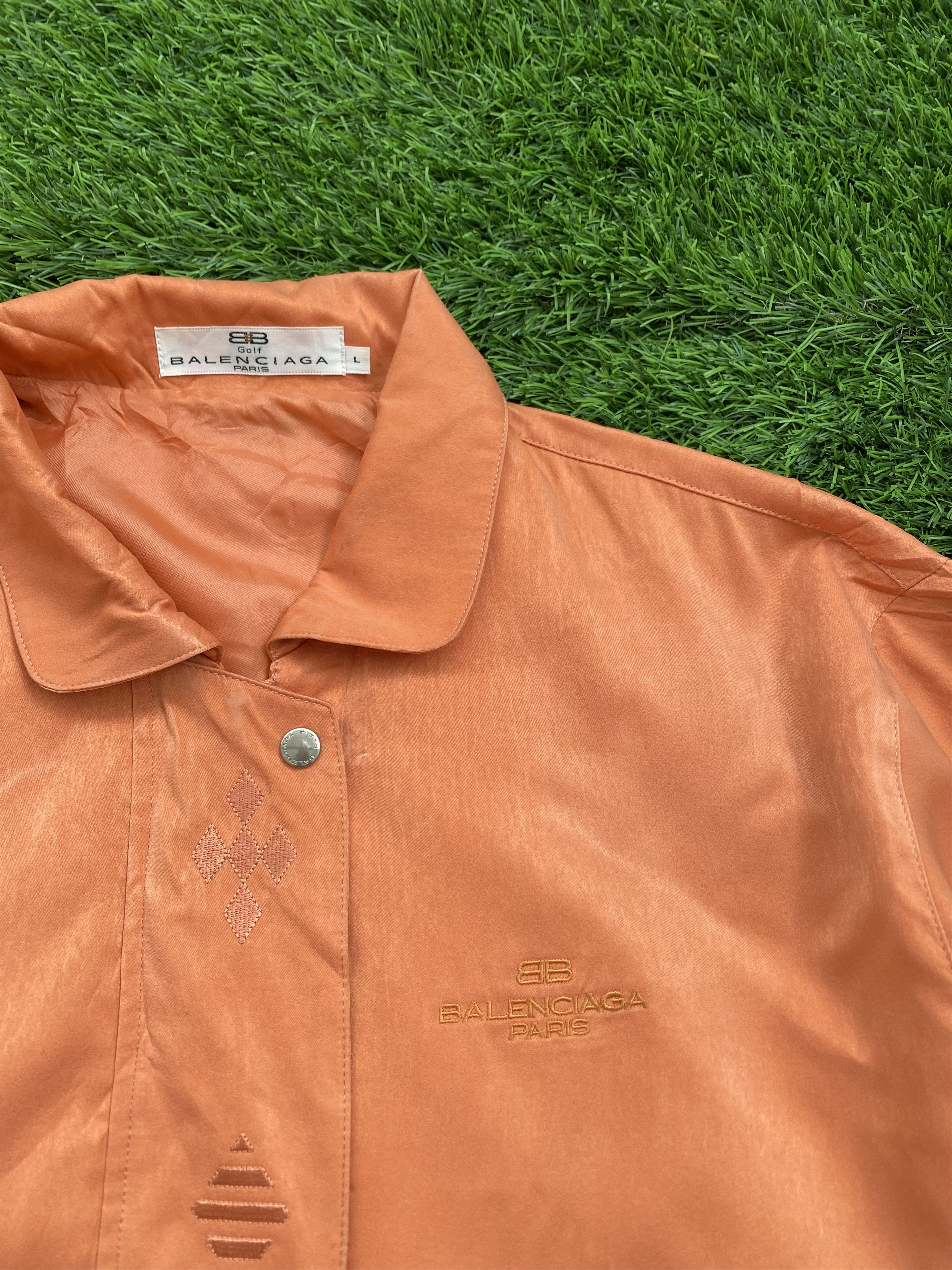 Balenciaga × Vintage Vintage 90s Balenciaga Light Bomber Jacket Logo Size L / US 10 / IT 46 - 4 Thumbnail