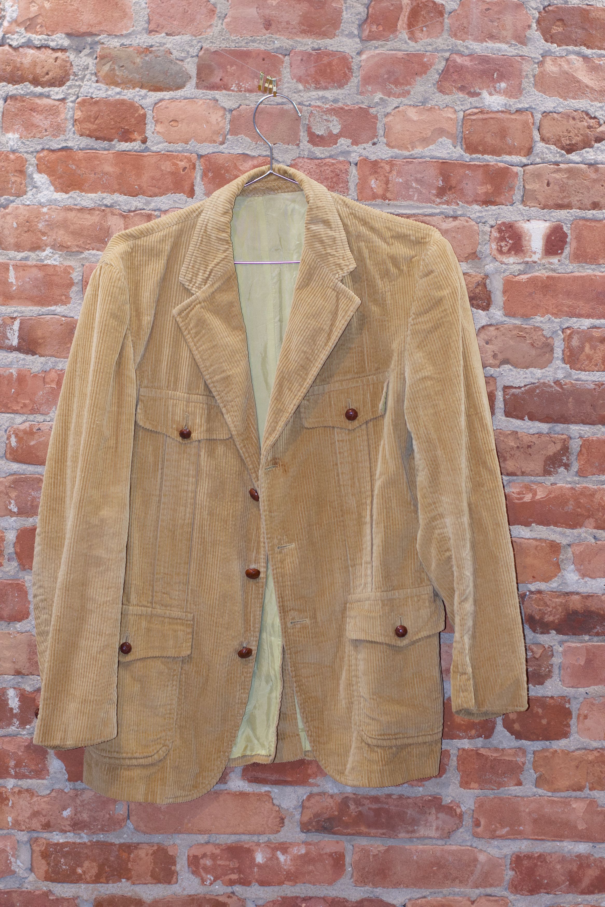 Vintage Yellow vintage Corduroy Jacket Size US M / EU 48-50 / 2 - 1 Thumbnail