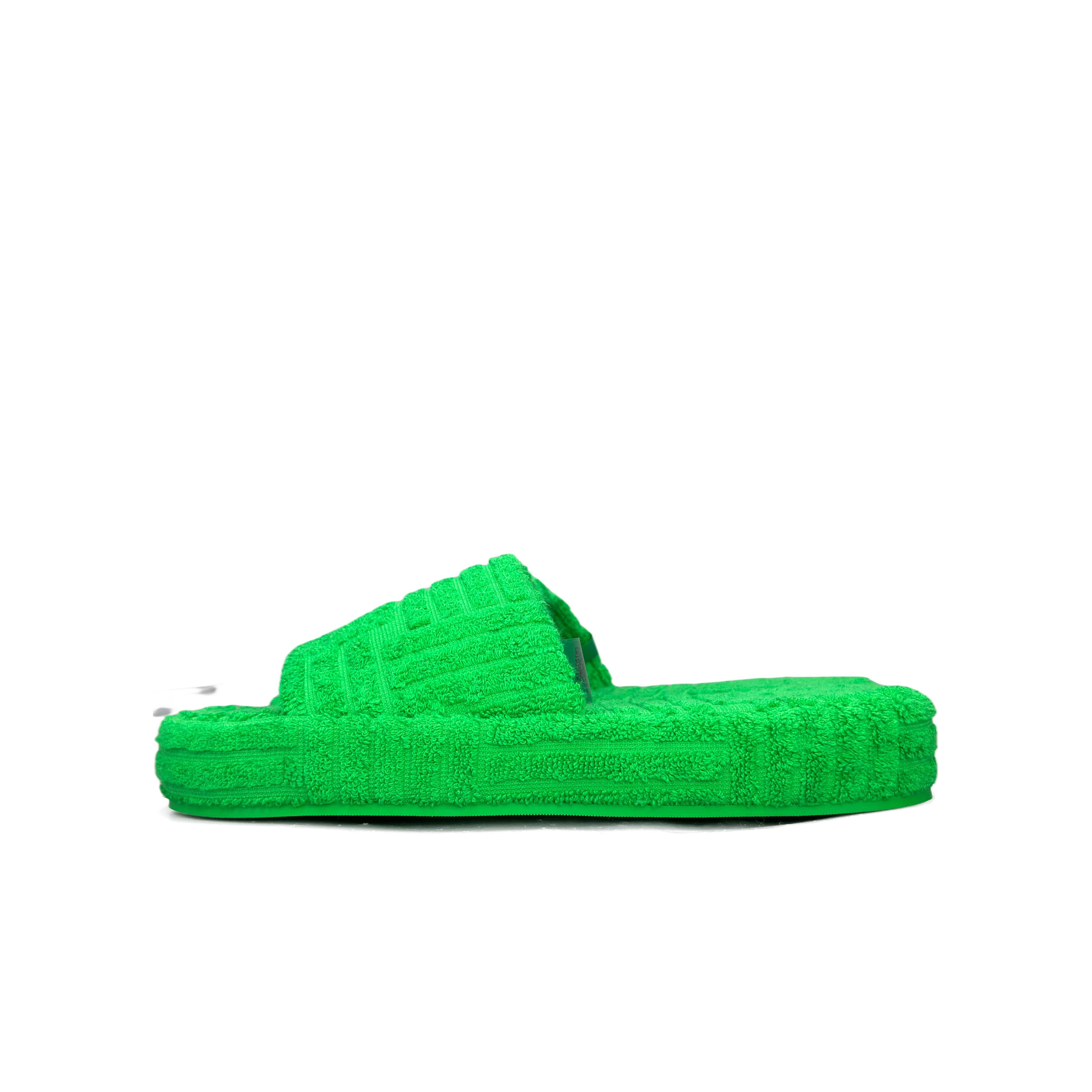 Bottega Veneta Bottega Veneta Green Towel Slides Size 7 Size US 7 / EU 40 - 1 Thumbnail