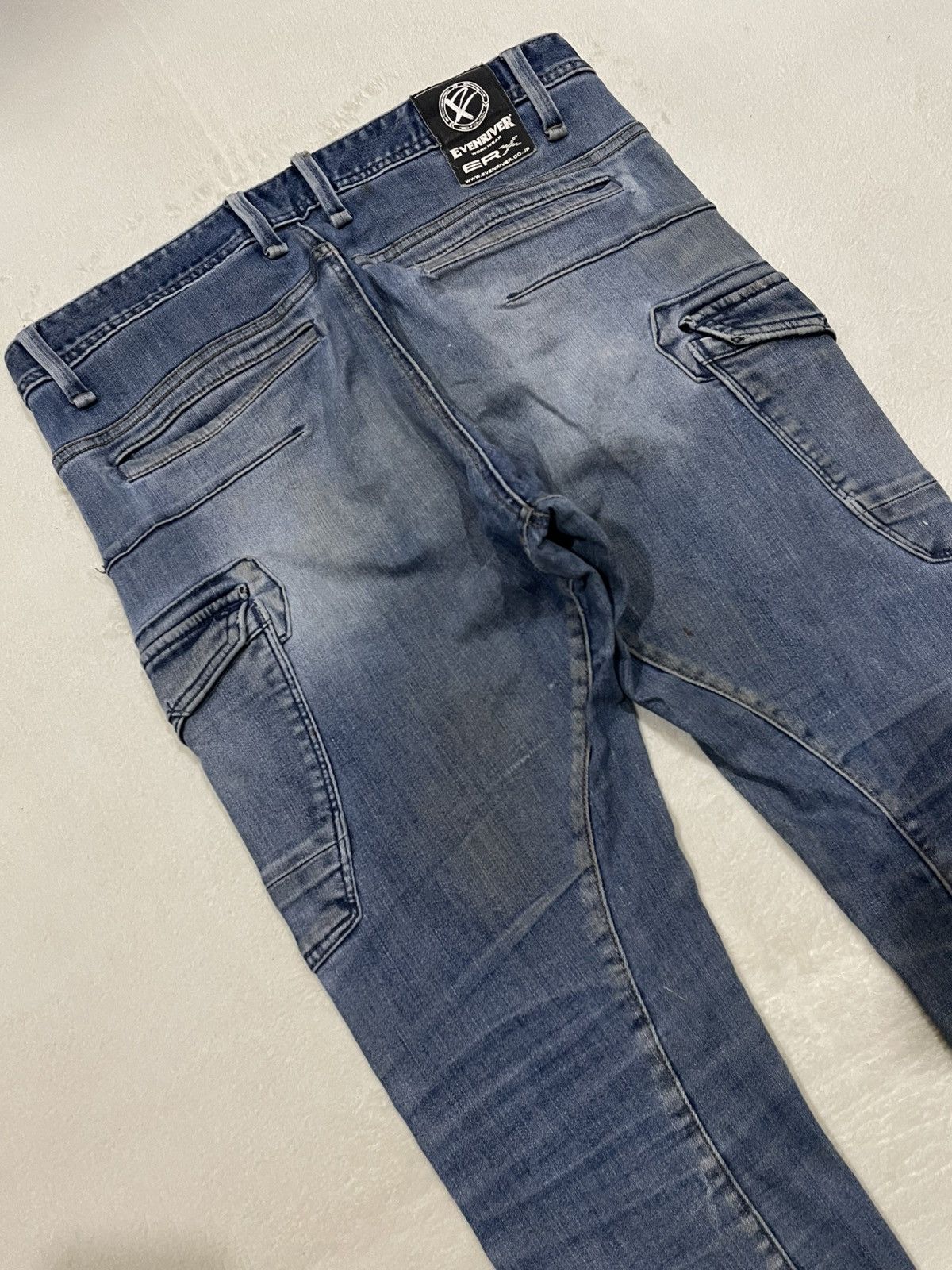 Japanese Brand Vintage Evenriver Distress Mudwash Denim Jeans Size US 32 / EU 48 - 16 Thumbnail