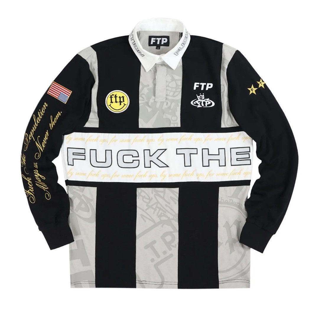 Fuck The Population FTP Souvenir Rugby Jersey XL Size US XL / EU 56 / 4 - 1 Thumbnail