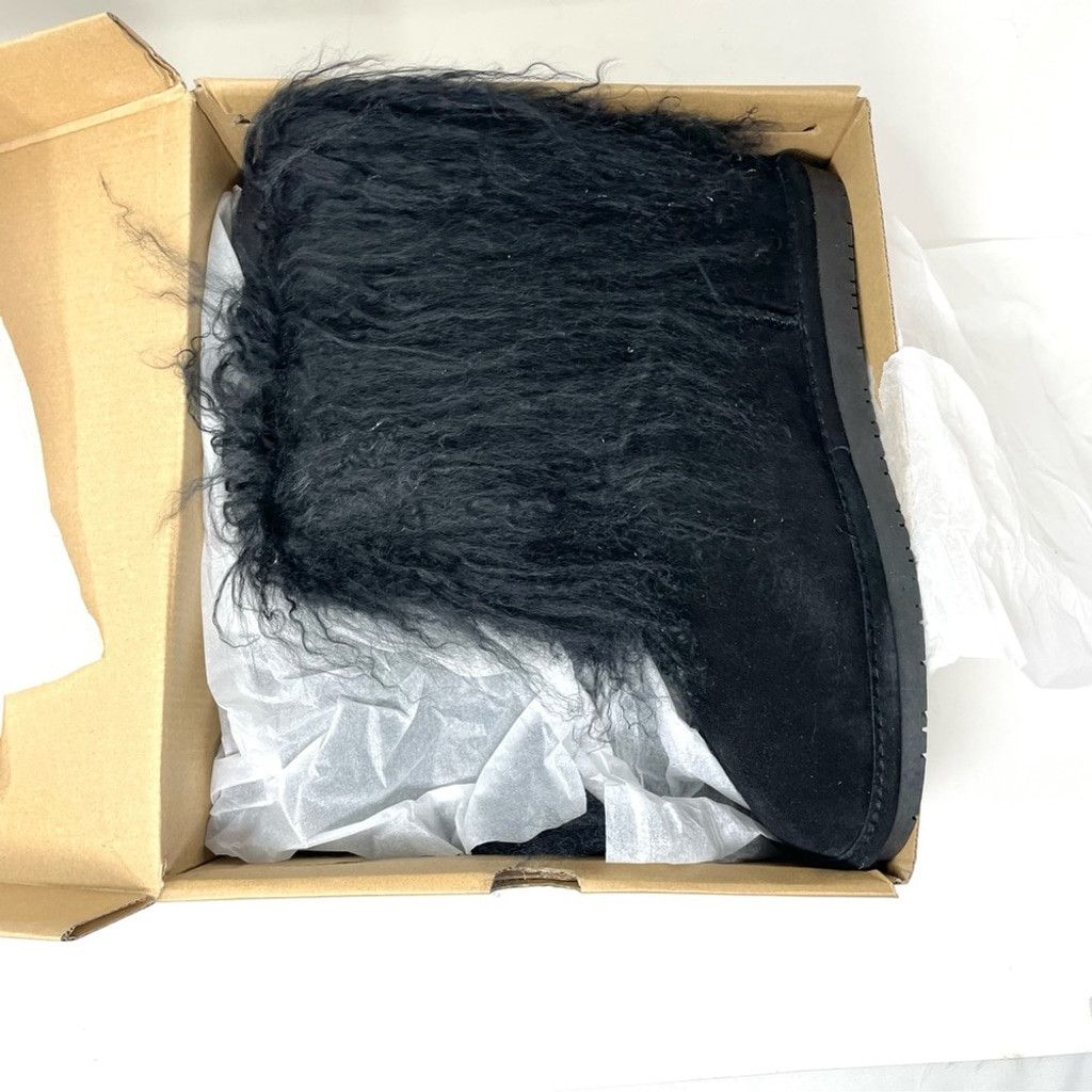 Other NEW BearPaw Boo Black Curly Lambs Hair Shearling Boots US 12 Size US 12 / IT 42 - 5 Thumbnail