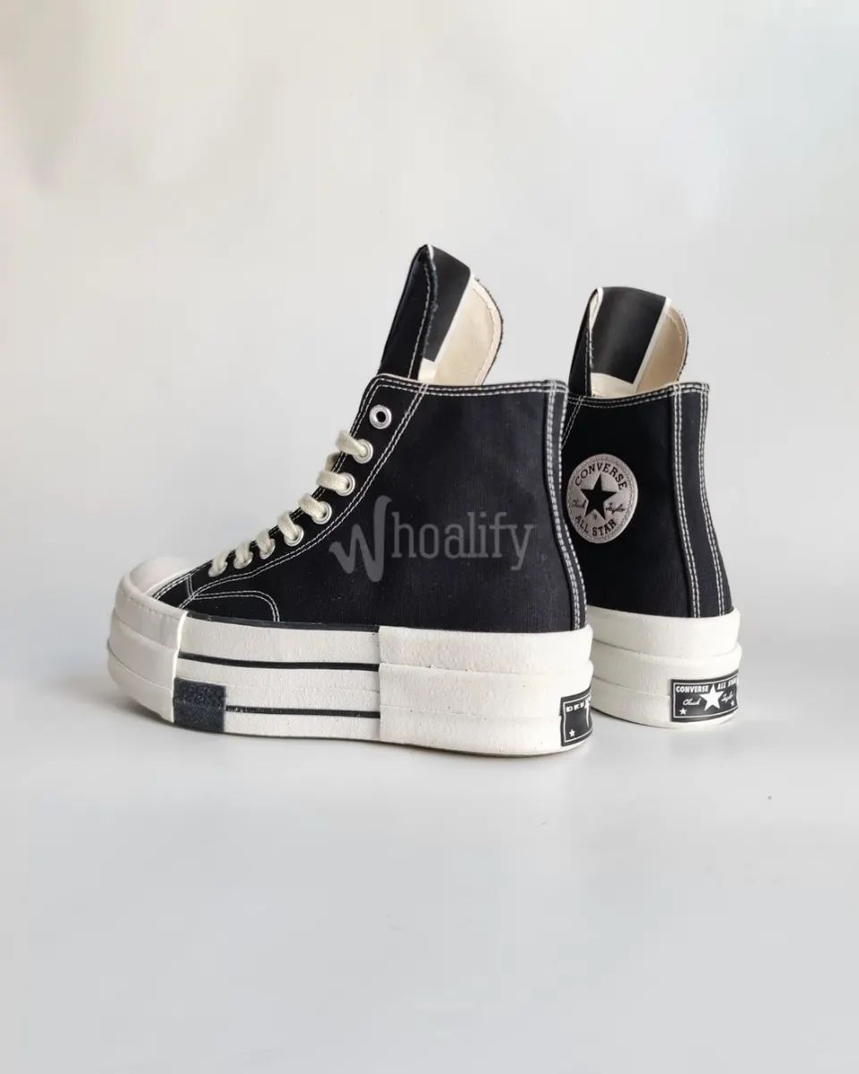 Rick Owens Converse 70 High x Rick Owens DBL DRKSTAR Size US 11 / EU 44 - 2 Thumbnail