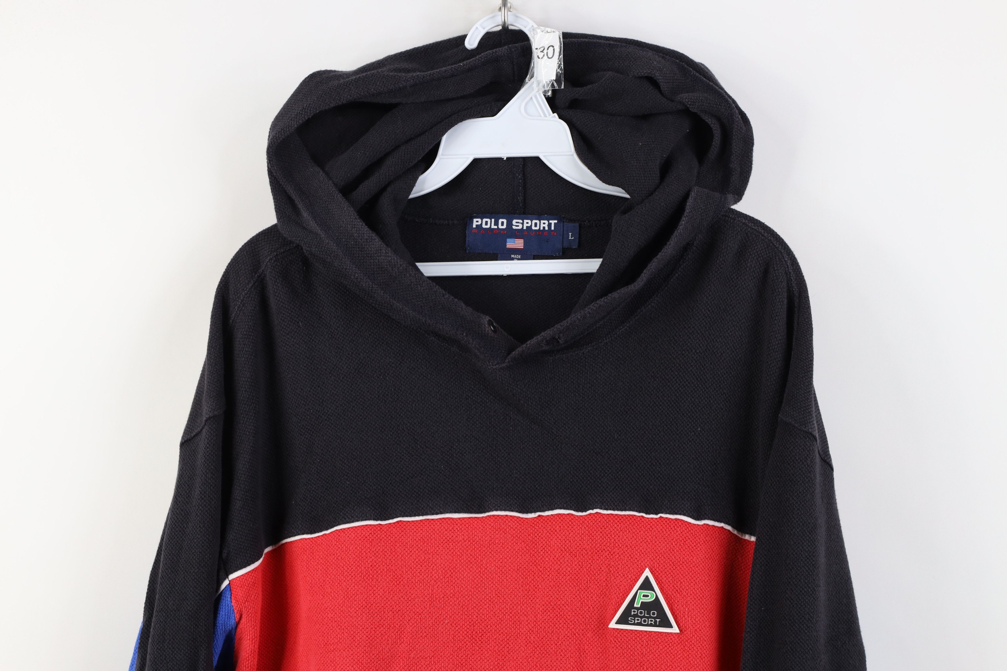 Ralph Lauren Vintage 90s Polo Sport Ralph Lauren Thermal Knit Hoodie USA Size US L / EU 52-54 / 3 - 2 Thumbnail