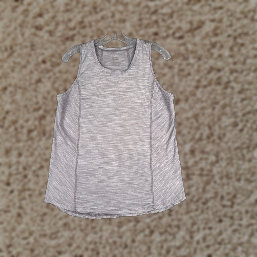 Reebok RBX Shirt Women Medium Gray Heather Tank Sleeveless Polyester Blend RBX Size M / US 6-8 / IT 42-44 - 1 Thumbnail