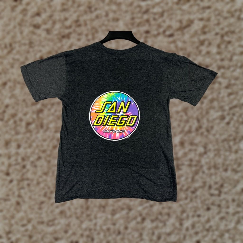 Vintage Santa Cruz San Diego Shirt Womens M Gray Crew Neck T-Shirt California Skate Logo Beach Size M / US 6-8 / IT 42-44 - 1 Thumbnail