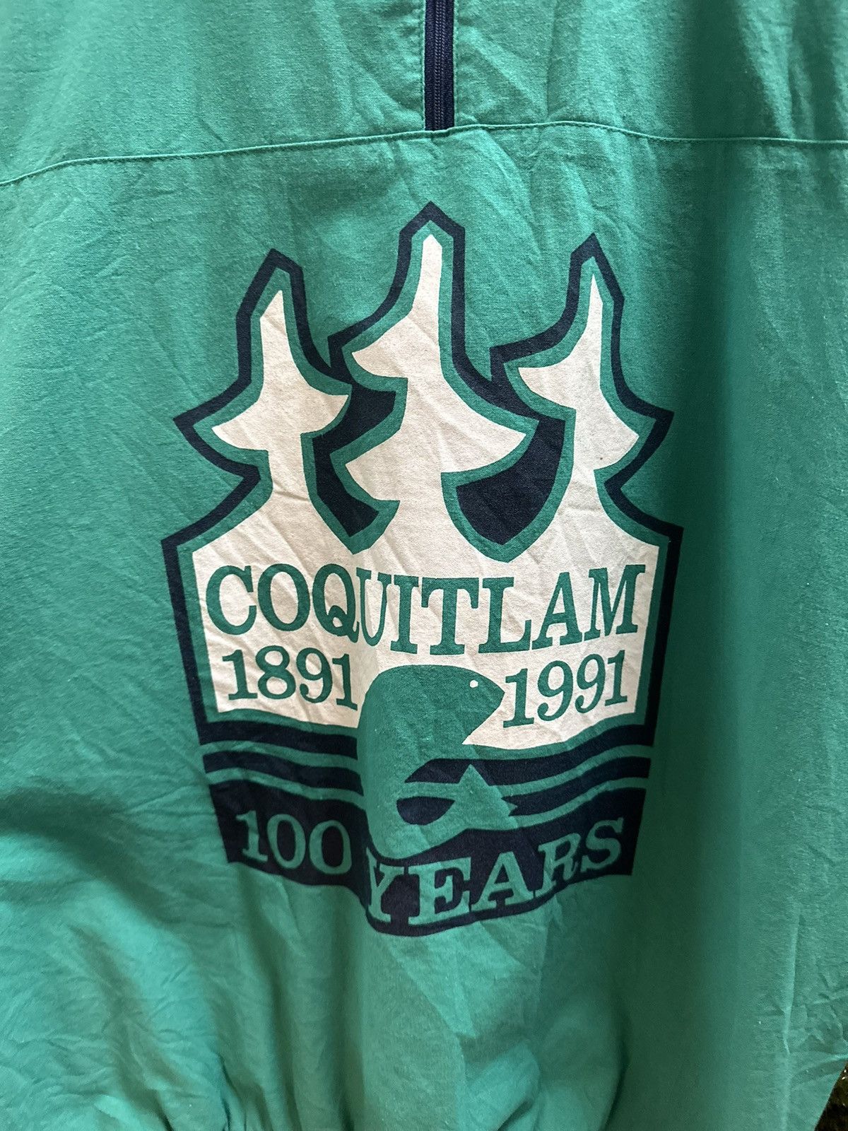 Vintage × Wilson Vintage Wilson Coquitlam 100 Years 1/4 Zip-up Sweatshirt Size US XL / EU 56 / 4 - 4 Thumbnail
