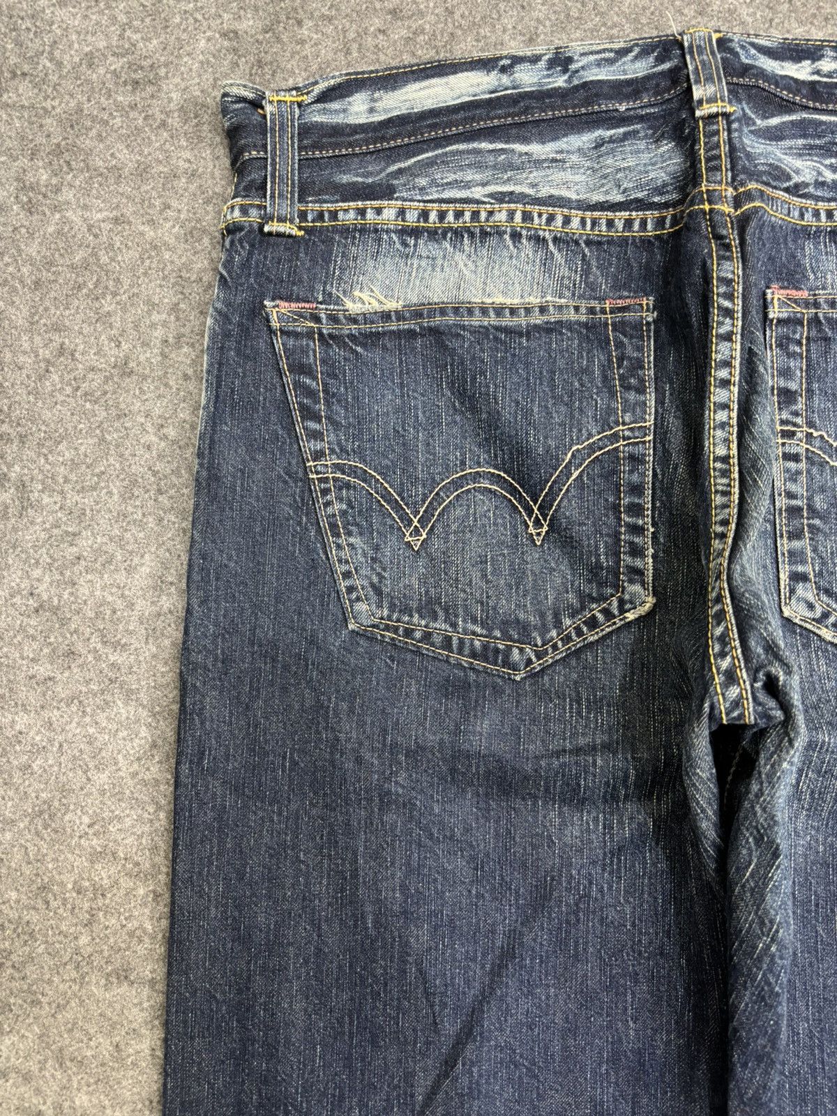 Edwin 💥90s Style💥Vintage Wide Edwin 504R Cool Fades Denim F606 Size US 37 - 12 Thumbnail
