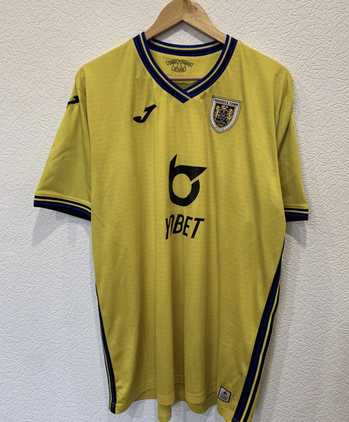 Joma SWANSEA JOMA 2019/2020 THIRD KIT SOCCER JERSEY YOBET Size US L / EU 52-54 / 3 - 1 Thumbnail