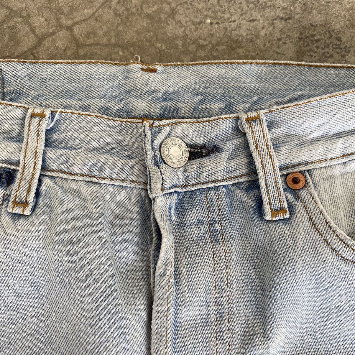Levi's Size 29x29.5 Vintage Late 80’s Levis 501 Light Blue Jeans Size US 29 - 10 Thumbnail