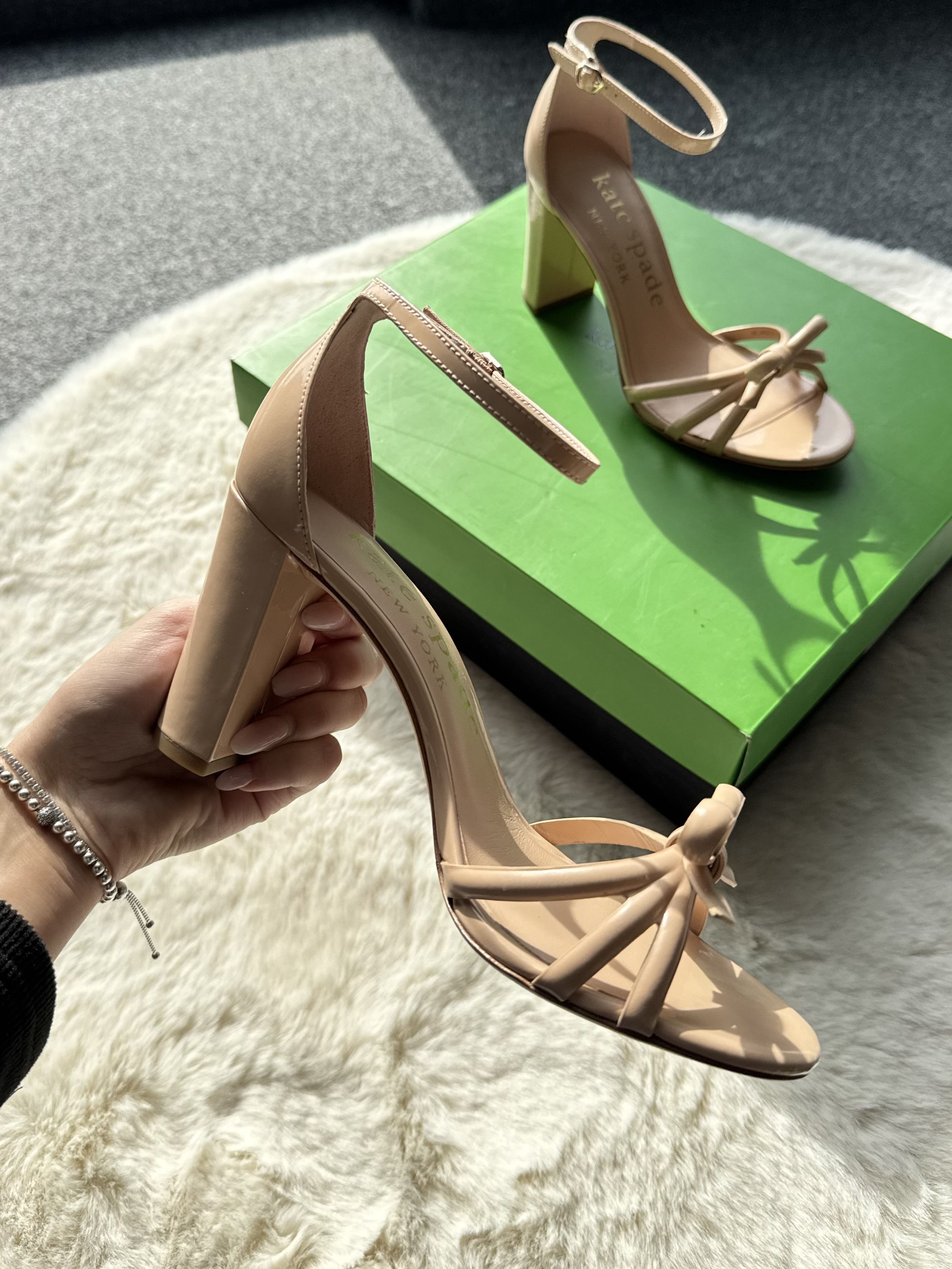 Kate Spade Kate Spade beige block heels sandals 38.5 Size US 8 / IT 38 - 2 Thumbnail