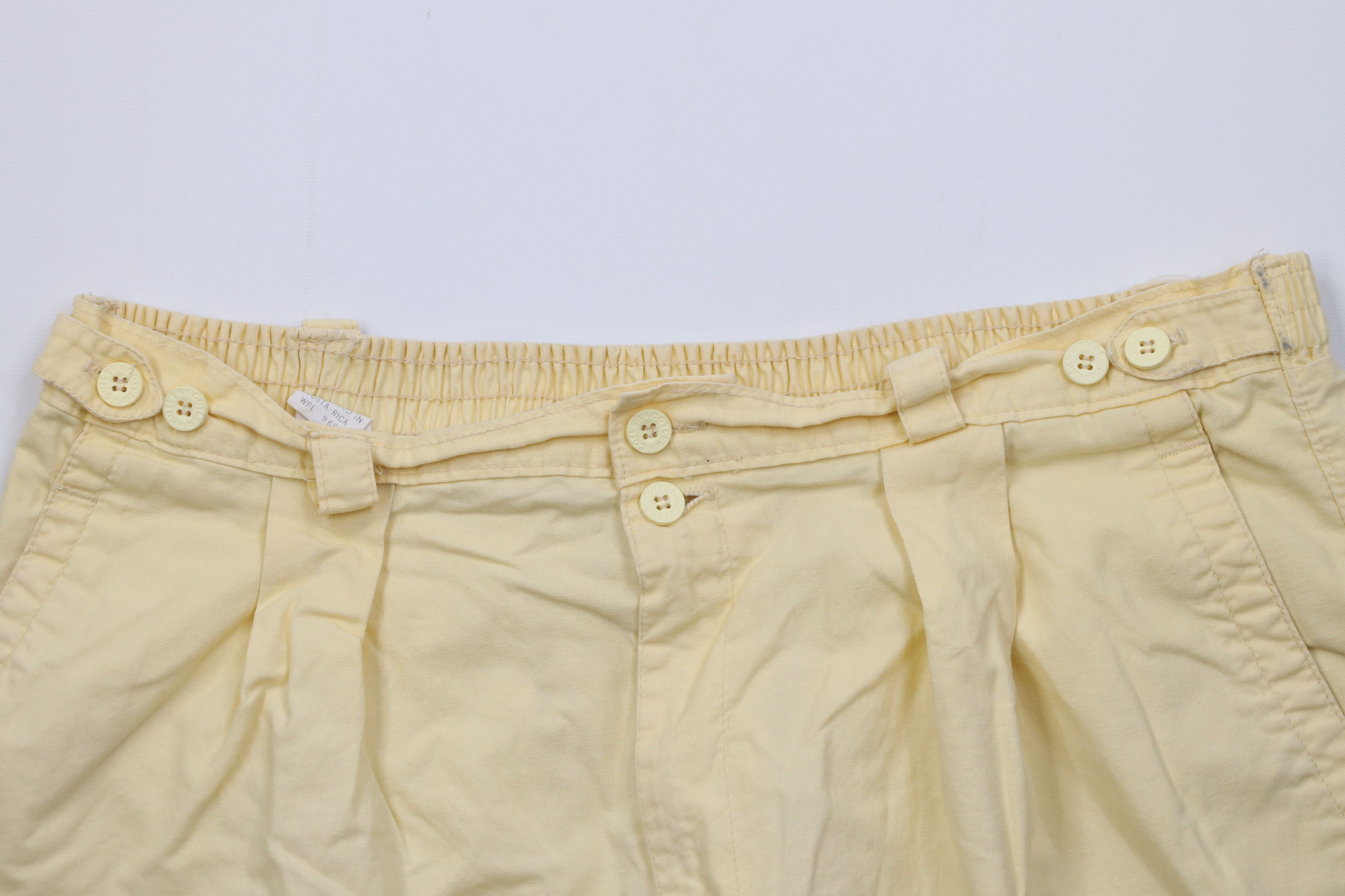 Vintage Vintage 70s Streetwear Above Knee Chino Shorts Yellow Size US 36 / EU 52 - 2 Thumbnail