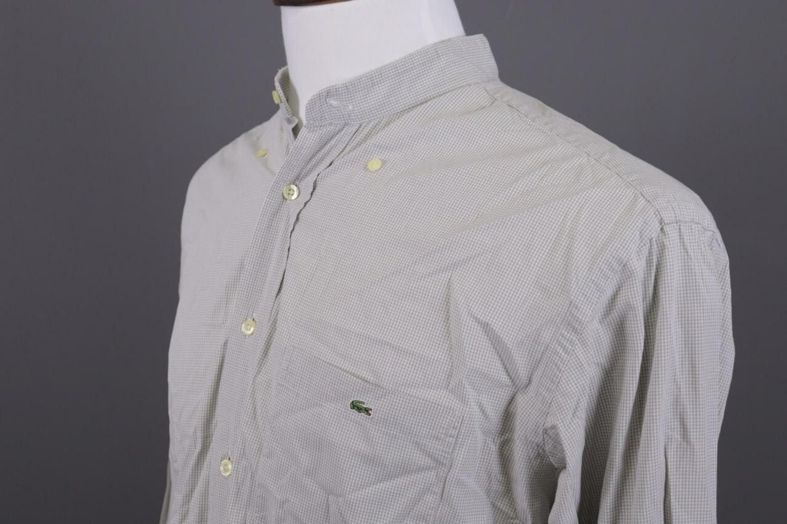 Lacoste Lacoste Gray Printed Long Sleeve Button Dress Shirt Size 44 Size US M / EU 48-50 / 2 - 7 Thumbnail