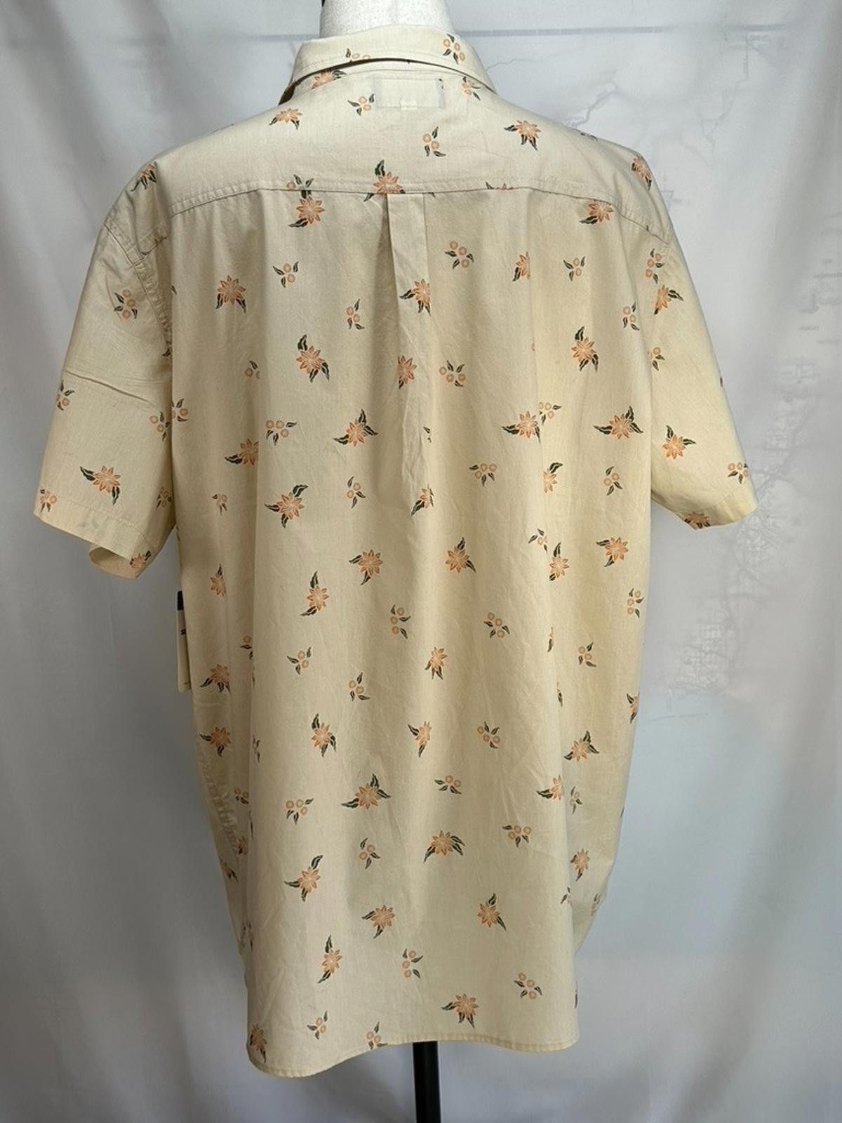 REEF Reef Montana Woven Button Down Short Sleeve Shirt Brown 2XL Size US XXL / EU 58 / 5 - 2 Thumbnail