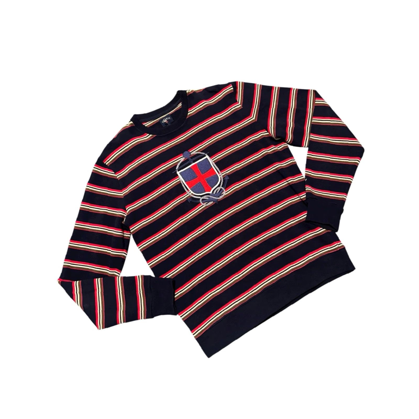 Noah NOAH NY Nautical Stripe Core Logo Anchor Sweatshirt FW17 AUTHENTIC Size L Rare Size US L / EU 52-54 / 3 - 3 Thumbnail
