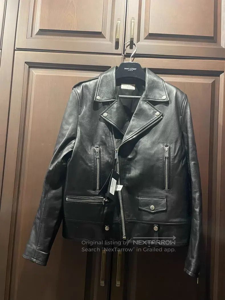 Saint Laurent Paris Saint Laurent Paris Motorcycle Leather Jacket i Size US L / EU 52-54 / 3 - 1 Thumbnail