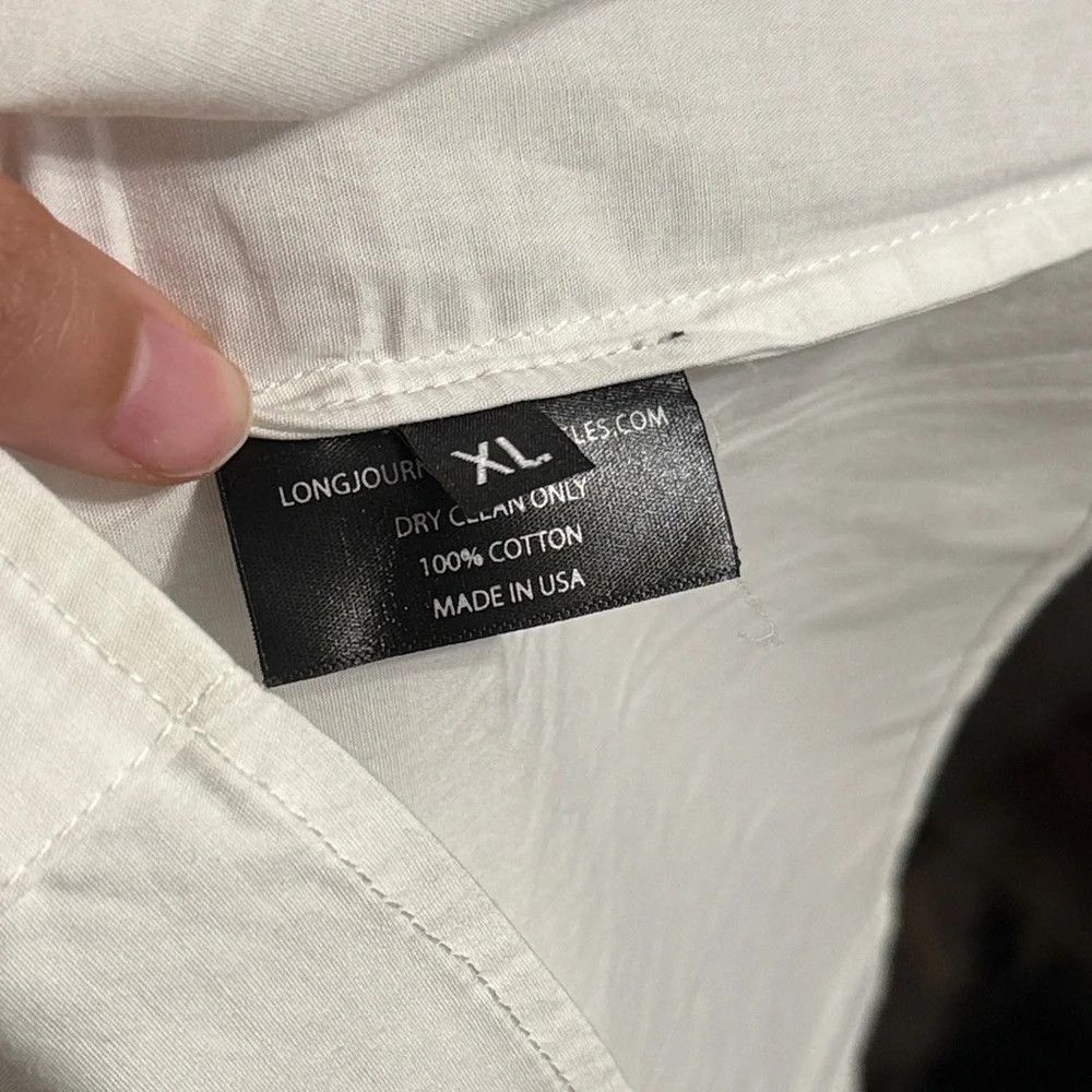 LongJourney LONGJOURNEY White Short Sleeve Button Up Shirt Size US XL / EU 56 / 4 - 7 Thumbnail