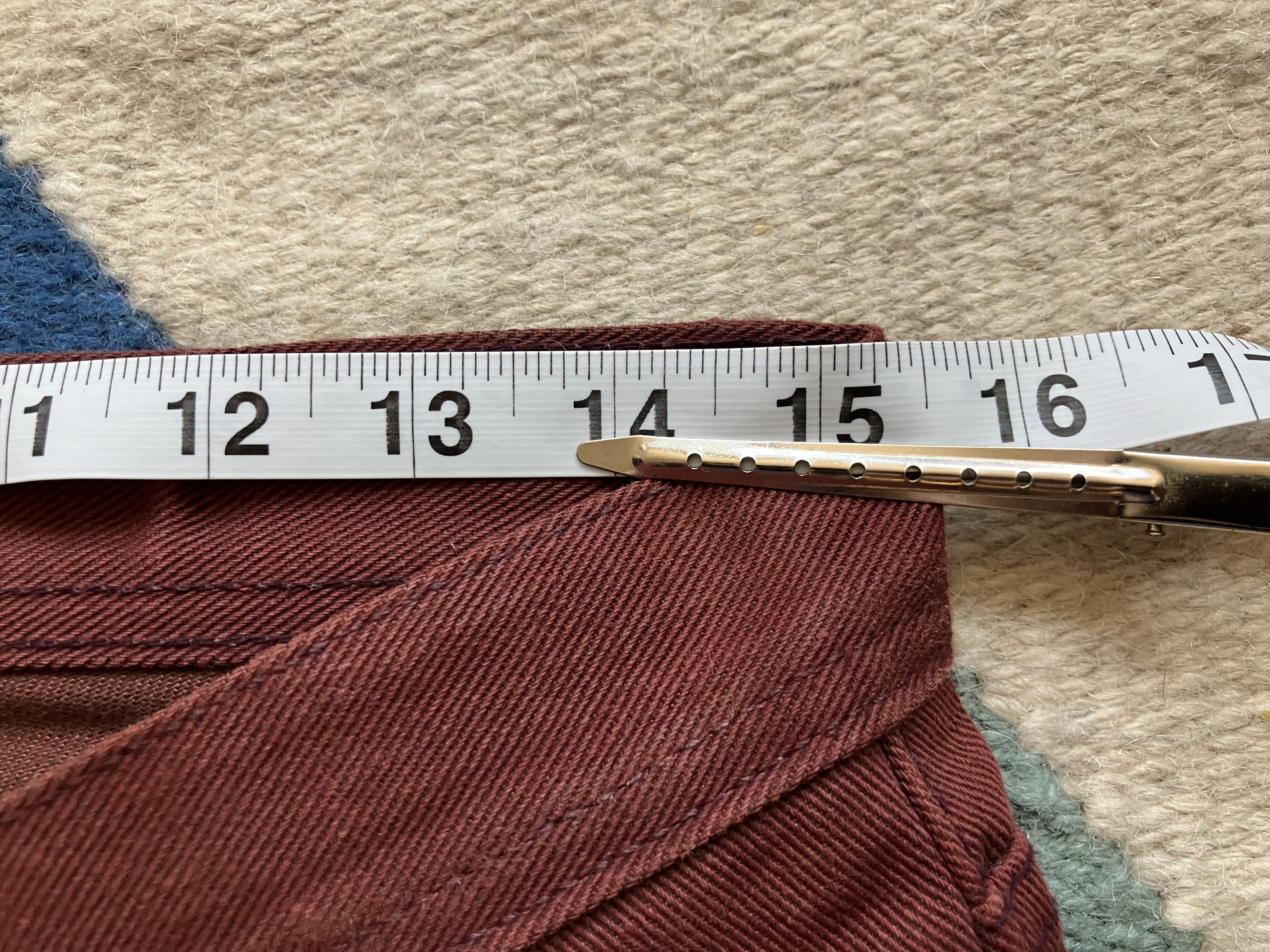 Naked & Famous Naked and Famous Weird Guy - Pomegranate x Brown Selvedge Size US 30 / EU 46 - 3 Thumbnail