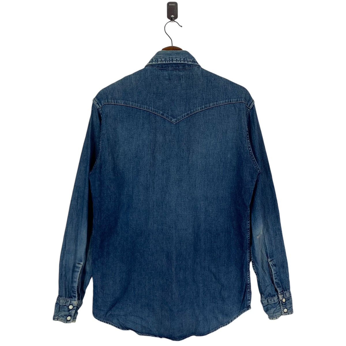 Blue Blue Japan × Indigo × Japanese Brand Vintage Blue Blue Japan Western Denim Snap Button Shirt Size US M / EU 48-50 / 2 - 6 Thumbnail
