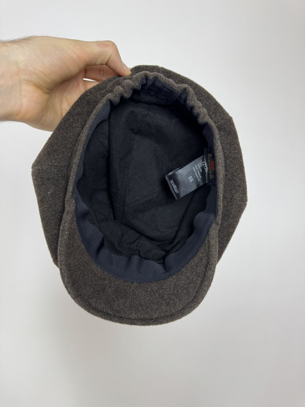 Designer × Handmade MAYSER Bakerboy Hat Brown Wool British Peaky Blinders Cap 55 Size ONE SIZE - 6 Thumbnail