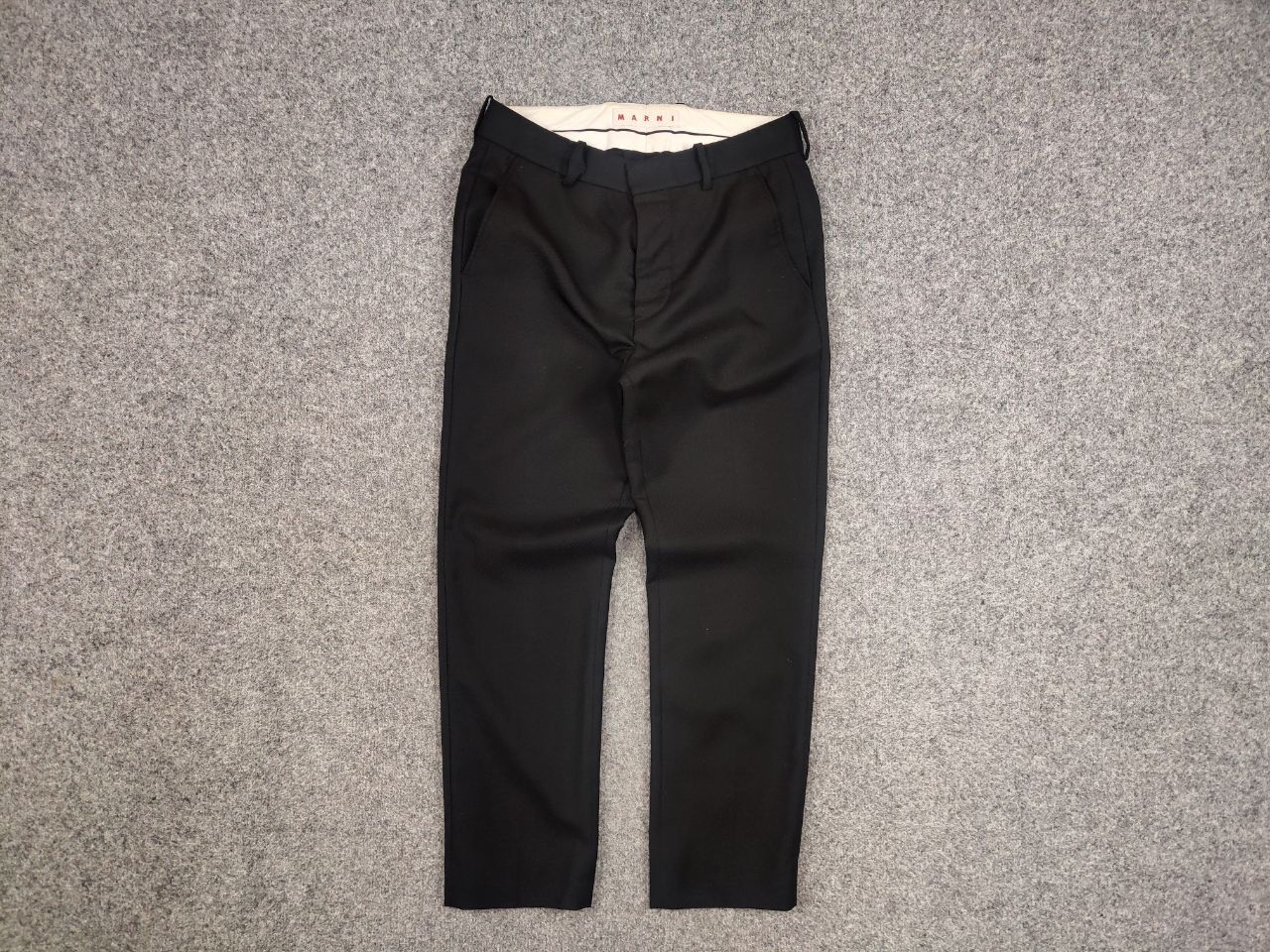 Marni Marni Design Classic Black Wool Trouser Pants Size 40" / US 18 - 2 Thumbnail