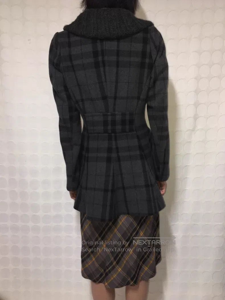 Vivienne Westwood Vivienne Westwood Gray Plaid Double-Breasted Coat Size M / US 6-8 / IT 42-44 - 2 Thumbnail