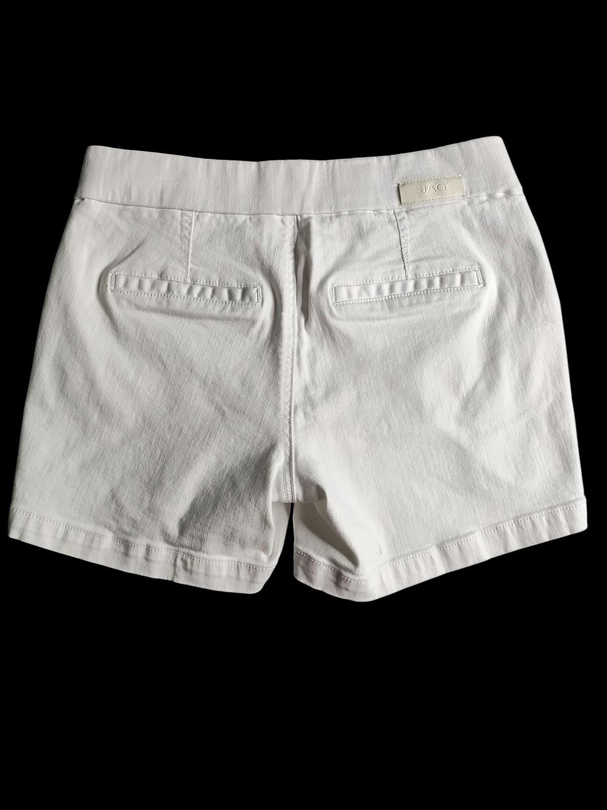 Designer JAG Jeans Gracie 5" White Shorts Size 6 Size 28" / US 6 / IT 42 - 5 Thumbnail
