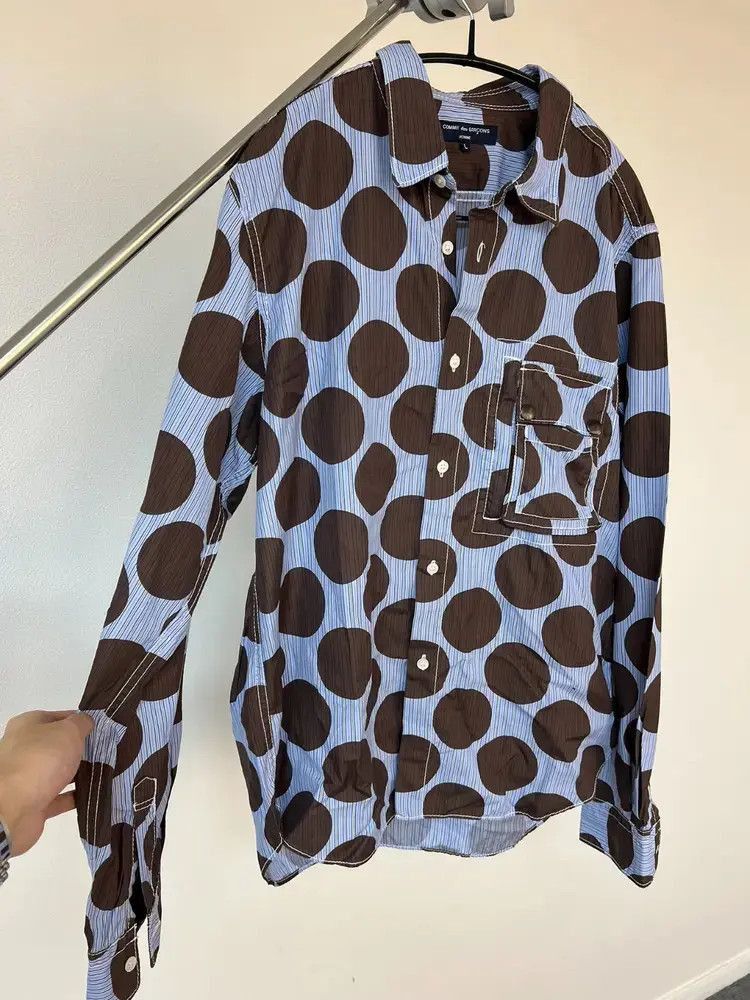Comme des Garcons Comme des Garcons Homme polka dot shirt Size US L / EU 52-54 / 3 - 5 Thumbnail