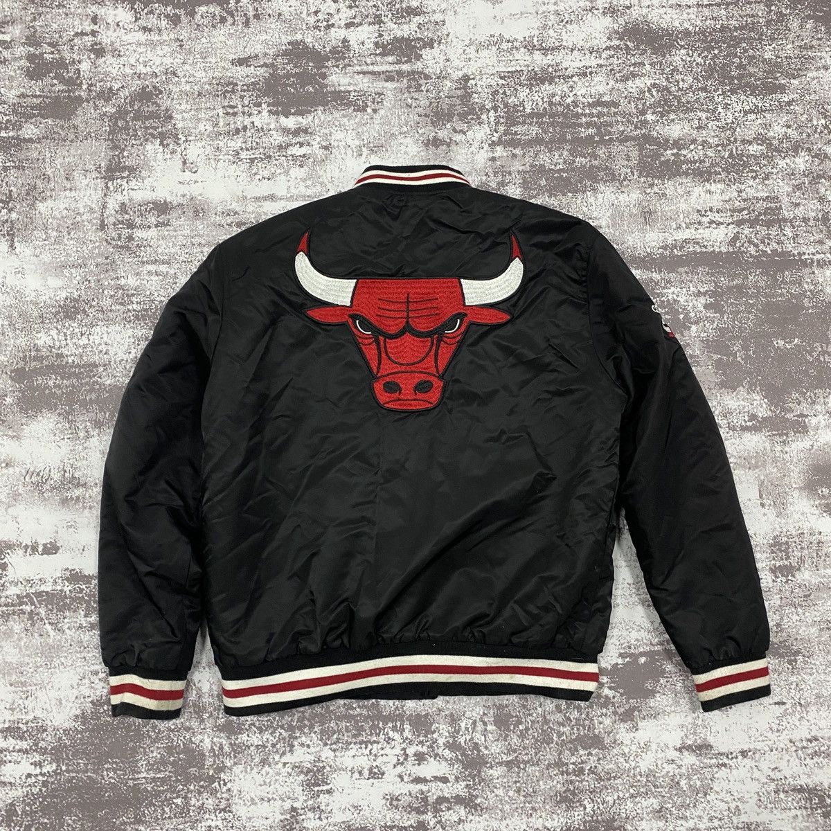NBA Vintage Chicago Bulls NBA Bomber Big Logo Jacket Size US M / EU 48-50 / 2 - 8 Thumbnail