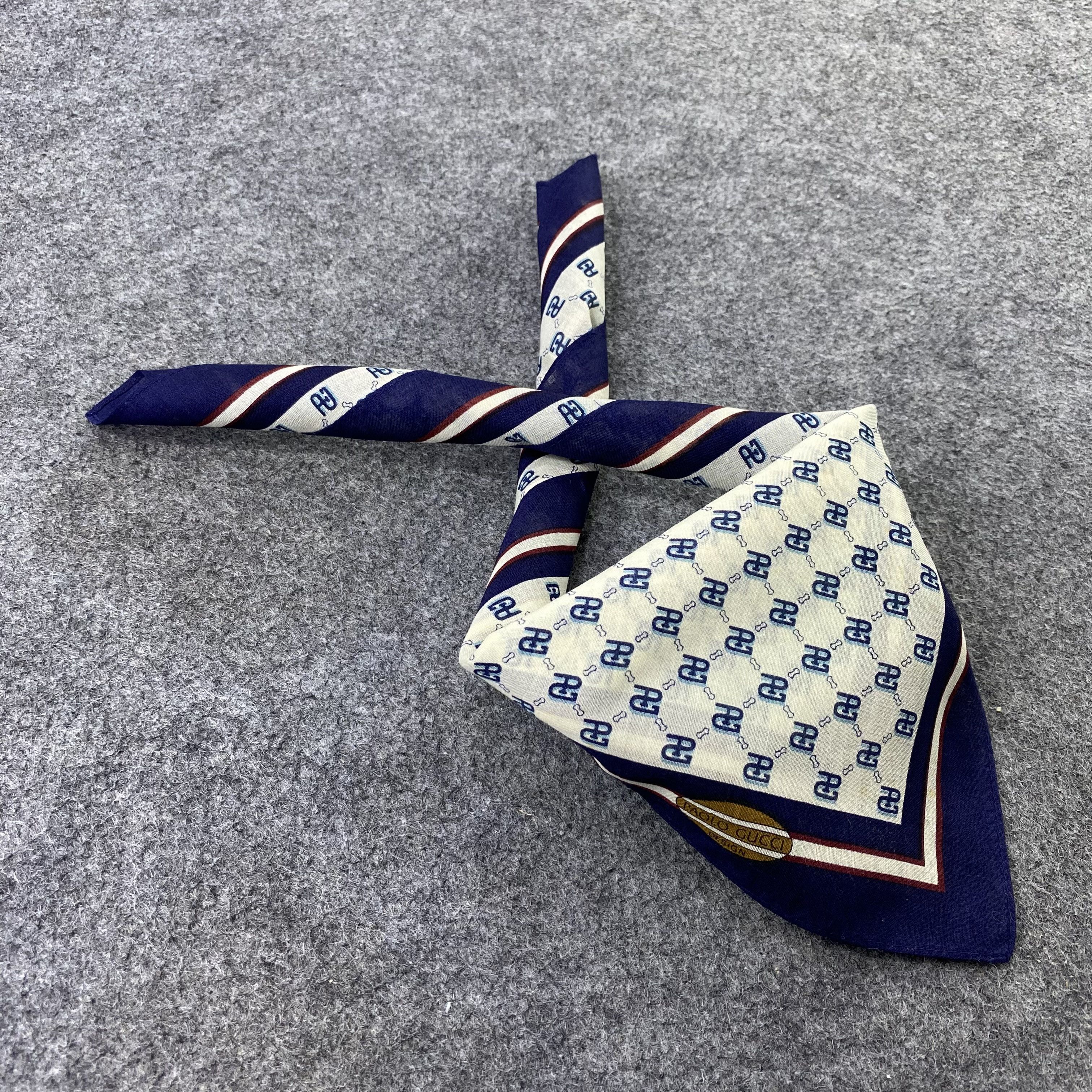 Paolo Gucci Paolo Gucci Handkerchief Neckerchief Bandana-B1703 Size ONE SIZE - 1 Thumbnail
