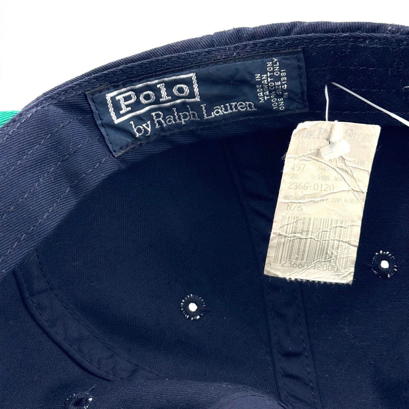 Polo Ralph Lauren NWT VTG 90s Polo Golf Ralph Lauren Golfing Shield Crest Hat Size ONE SIZE - 9 Thumbnail