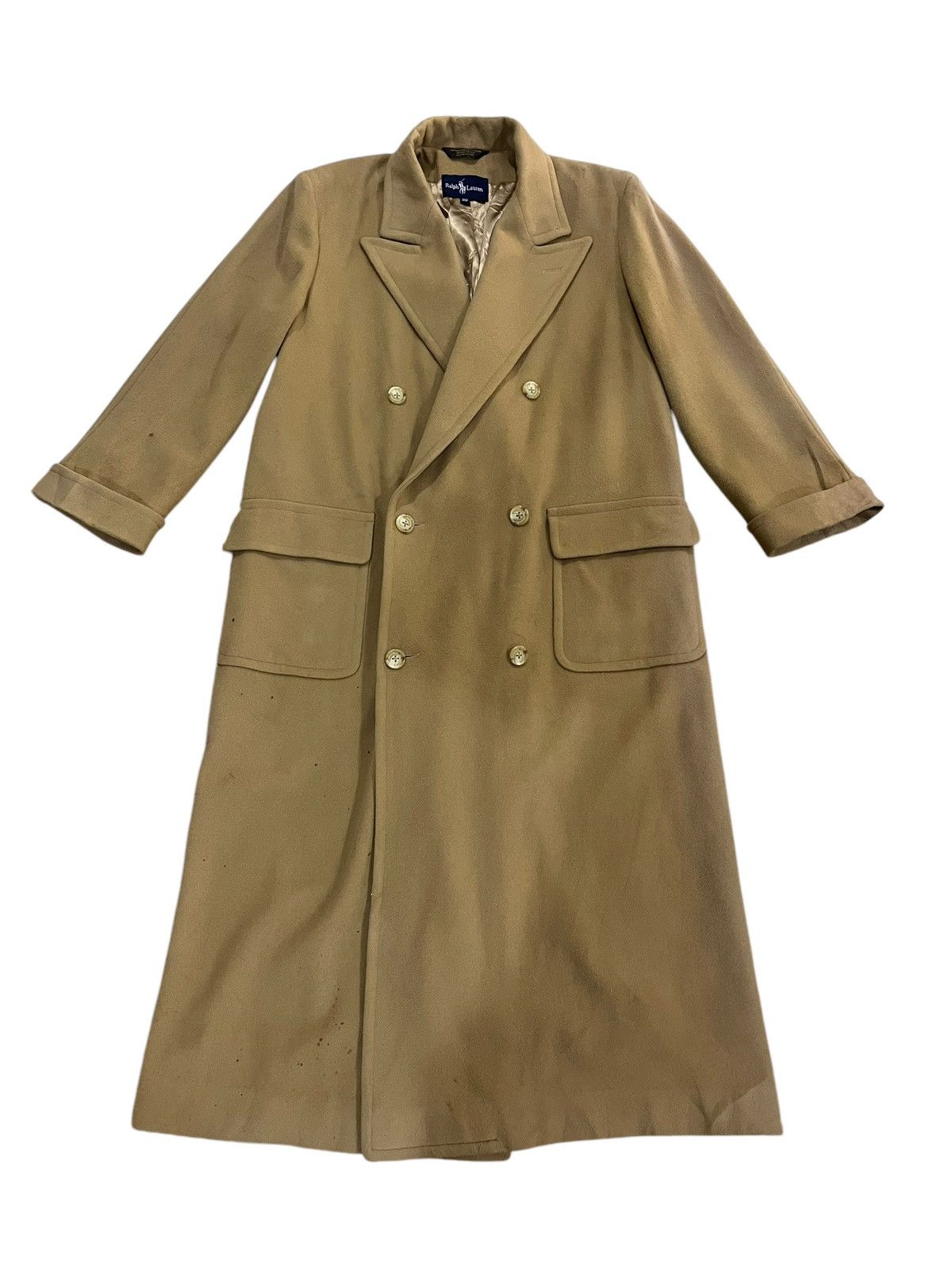 Polo Ralph Lauren VINTAGE POLO RALPH LAUREN WOOL D. BREASTED TRENCH COAT Size US L / EU 52-54 / 3 - 1 Thumbnail