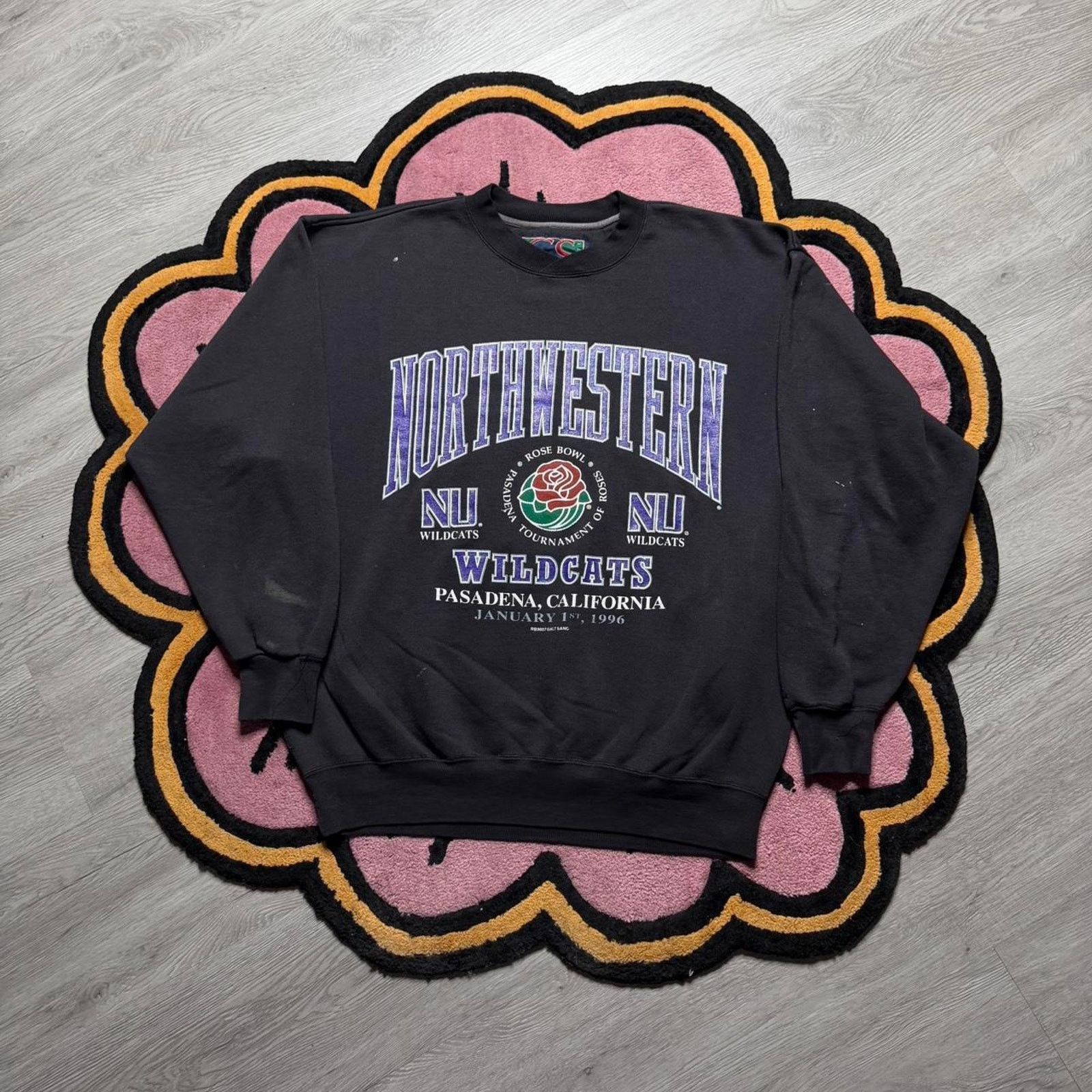 NCAA × Vintage Vintage GS Sport Northwestern Wildcats Rose Bowl Sweatshirt Size US L / EU 52-54 / 3 - 1 Thumbnail