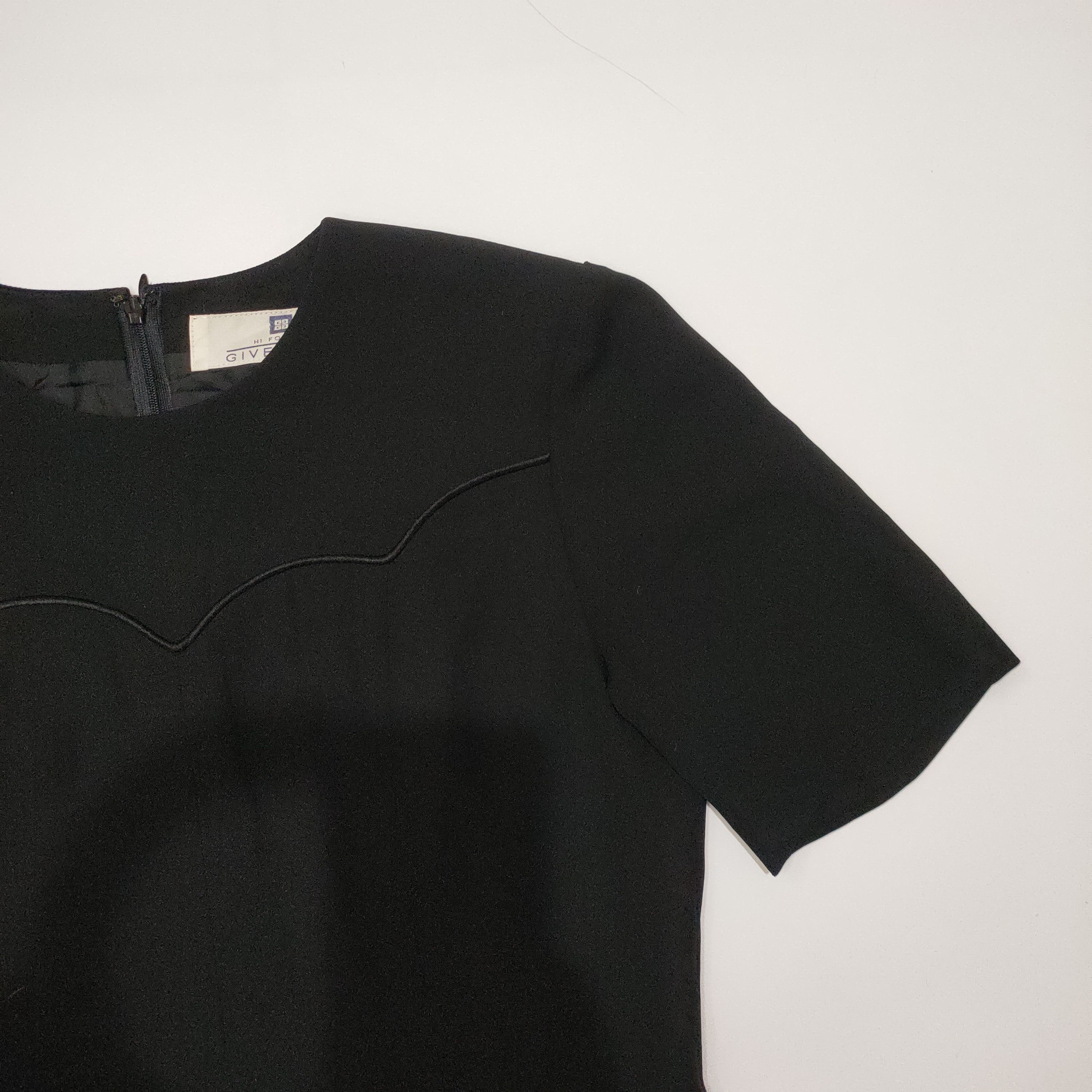 Givenchy Givenchy Black Midi Dress Size L / US 10 / IT 46 - 4 Thumbnail