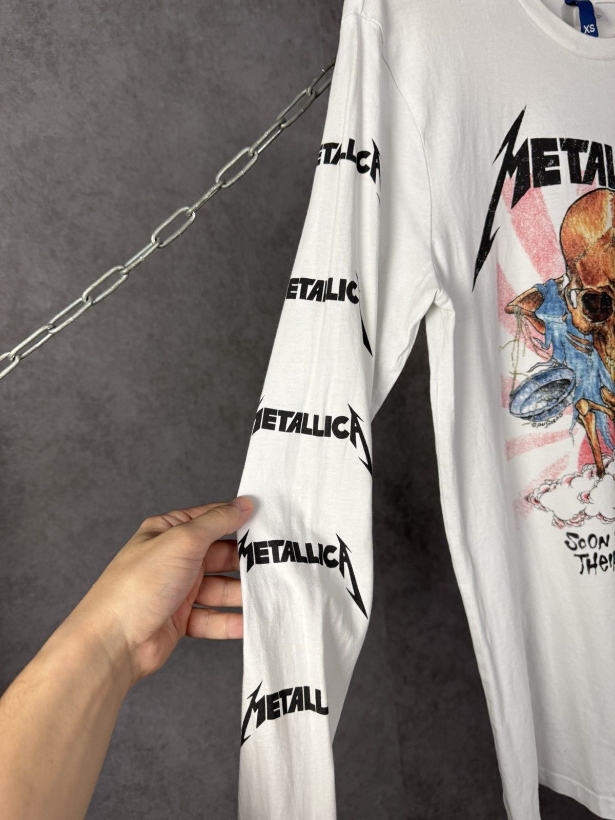 H&M × Metallica Metallica skull rock band longsleeve Size US XS / EU 42 / 0 - 5 Thumbnail