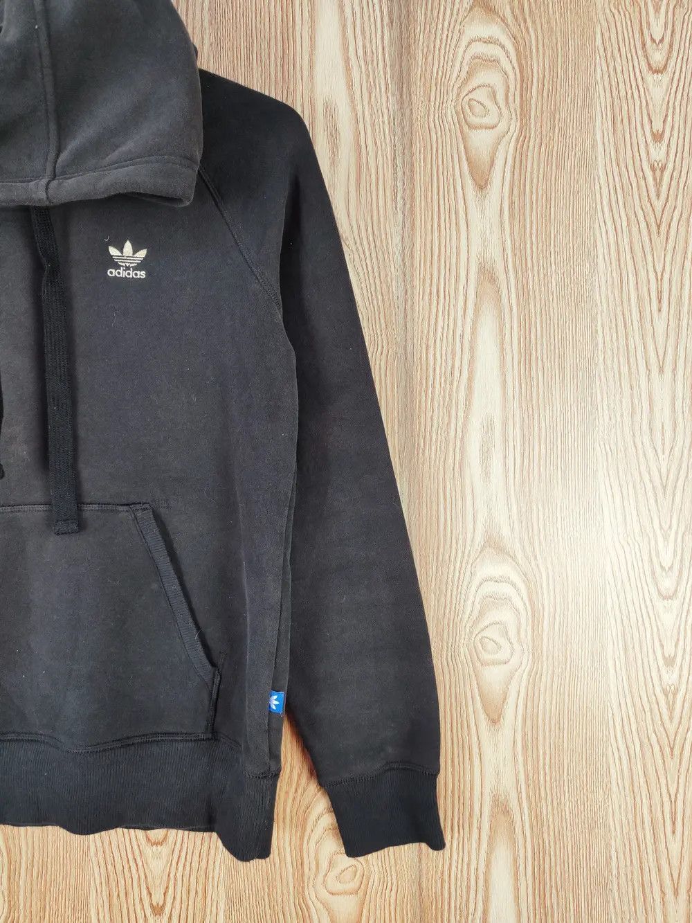 Adidas DL Adidas vintage Black Faded Hoodie Sweatshirts #W252 Size US XS / EU 42 / 0 - 13 Thumbnail