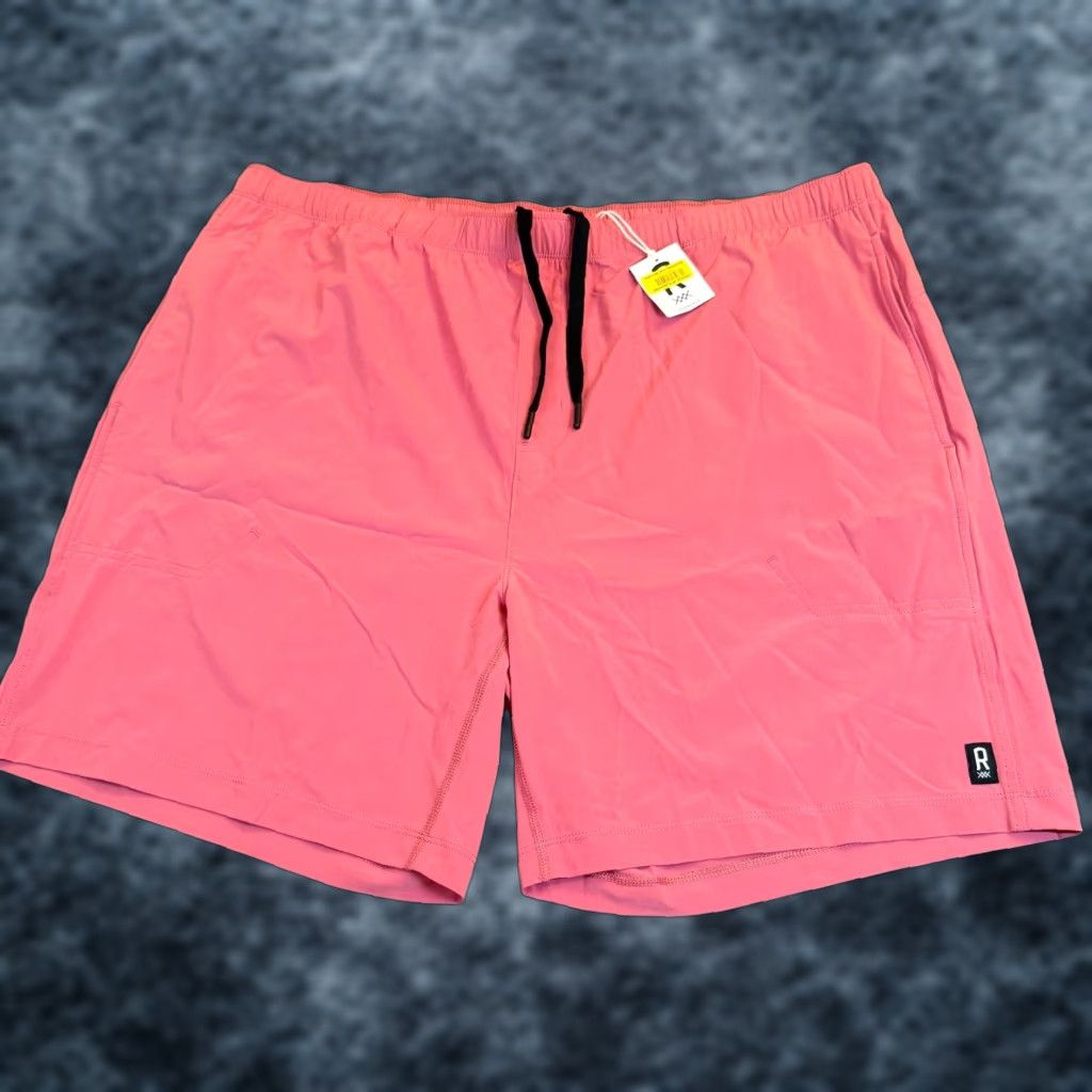 Rhone Rhone Essentials Athletic Shorts Mens XXL Pink Lightweight Drawstring NWT Size US 39 - 1 Thumbnail