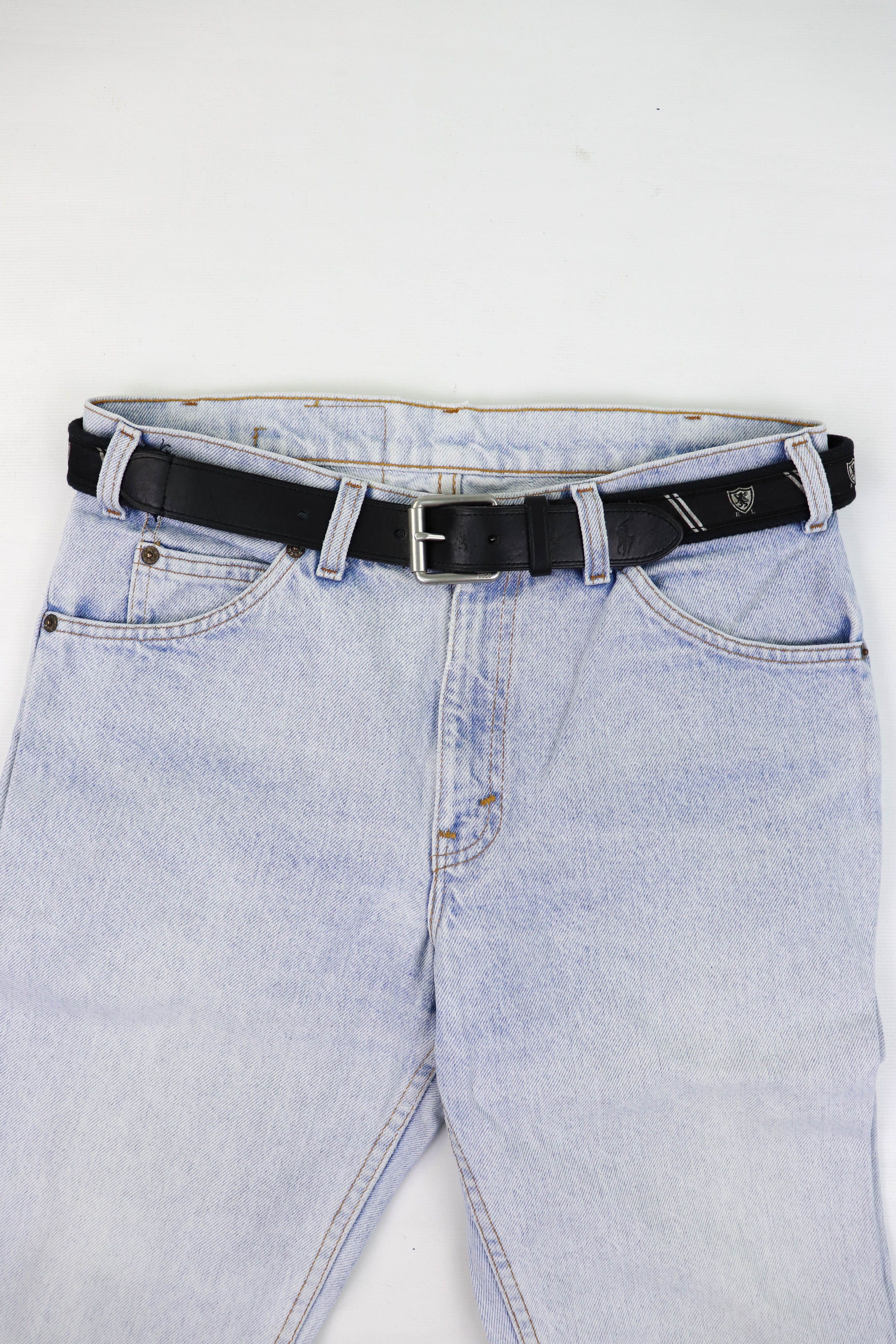 Polo Ralph Lauren POLO Ralph Lauren Women's Black Canvas/Leather Belt Size ONE SIZE - 4 Thumbnail
