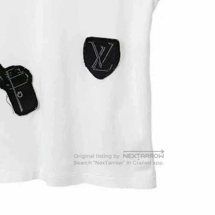 Louis Vuitton Louis Vuitton White Embroidered Cotton T. Size US M / EU 48-50 / 2 - 5 Thumbnail