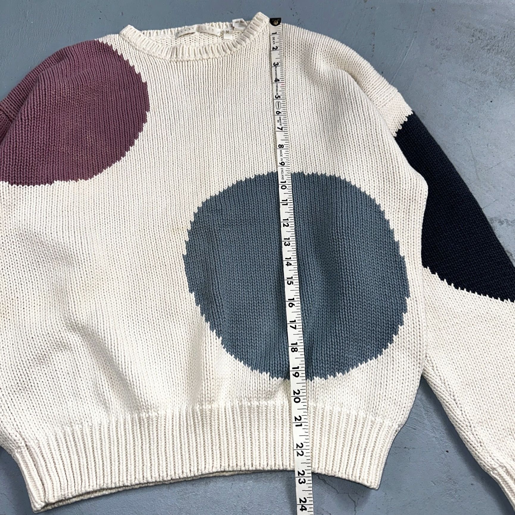 Perry Ellis Perry Ellis VTG Atomic Pullover Sweater Womens M Multicolor Abstract Ski Cotton Size M / US 6-8 / IT 42-44 - 7 Thumbnail
