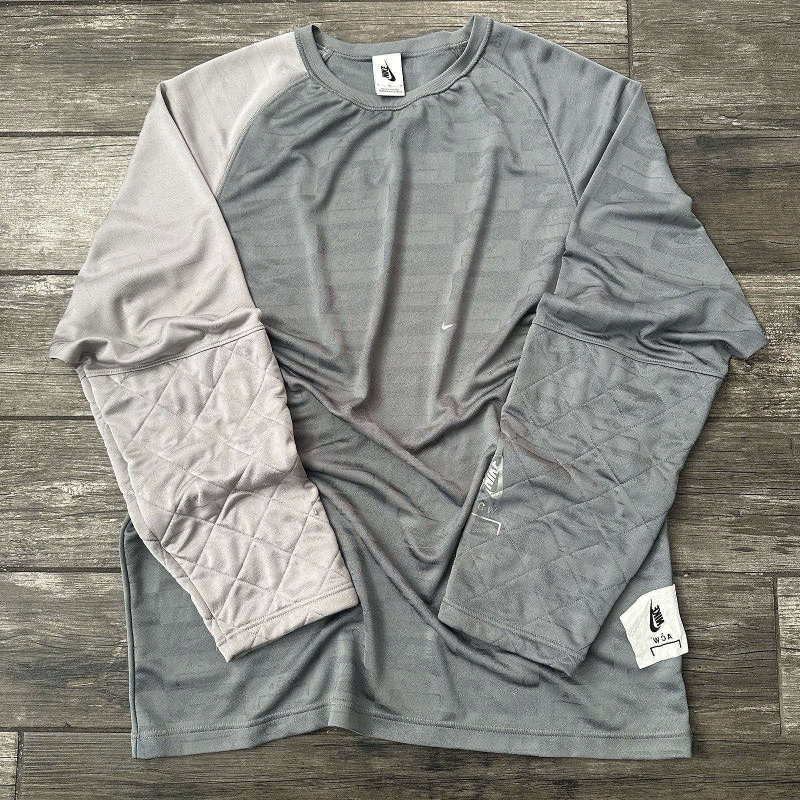 A-COLD-WALL* × Nike NIKE A COLD WALL ACW GREY JERSEY LONG SLEEVE AQ0431-065 DUAL Size US M / EU 48-50 / 2 - 1 Thumbnail