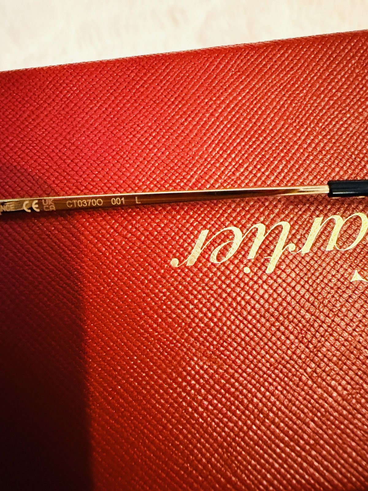 Cartier Cartier Eyeglasses Panthère CT03700 001 Size ONE SIZE - 3 Thumbnail